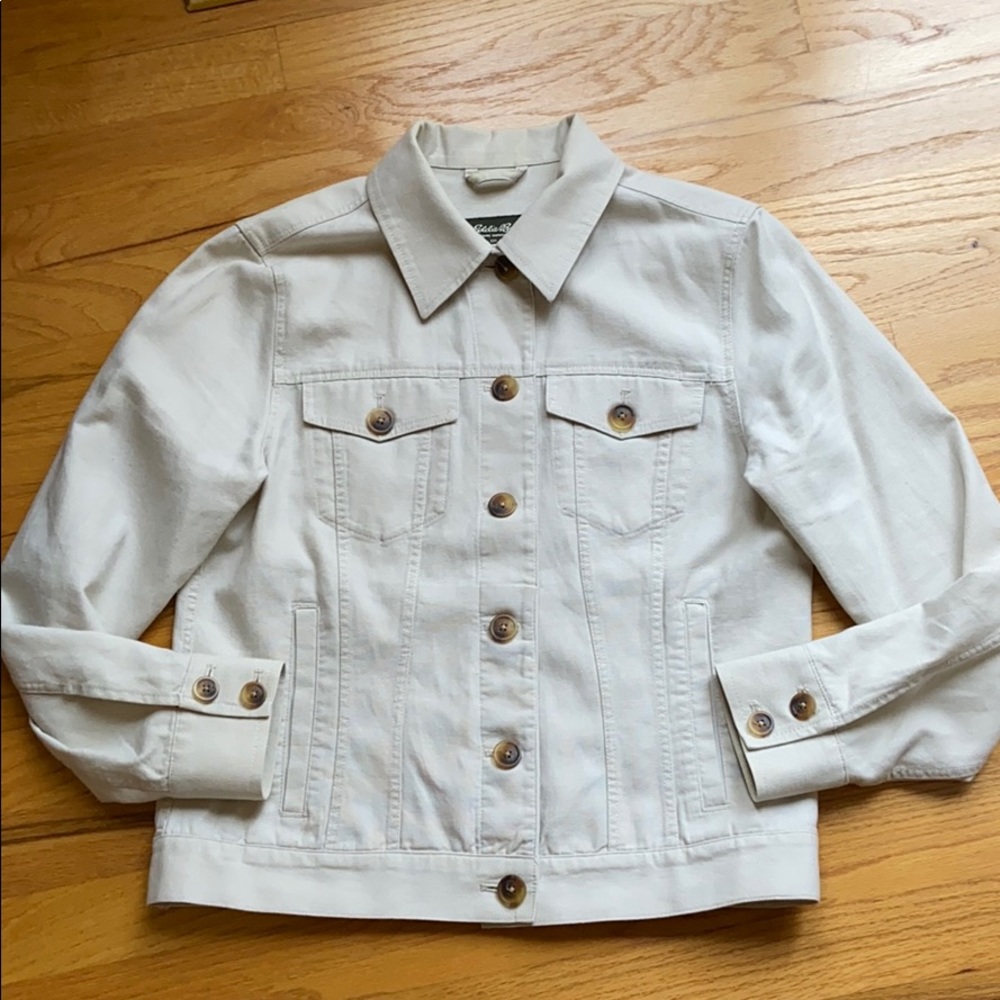 SOLD! Eddie Bauer linen cotton jacket